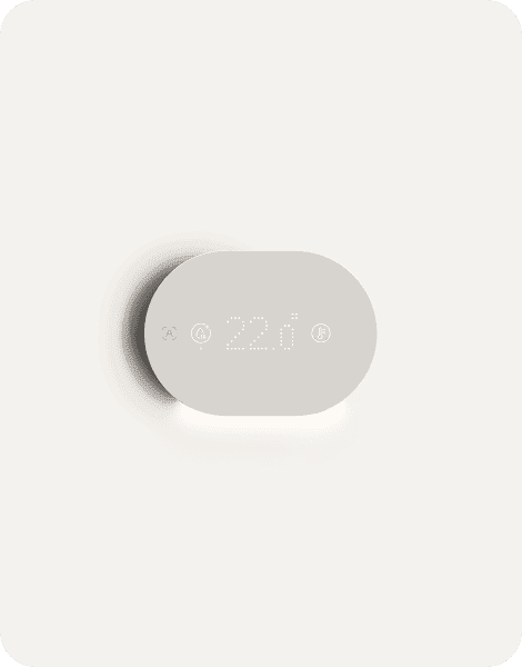 Picture of the Aira Thermostat on a blank background