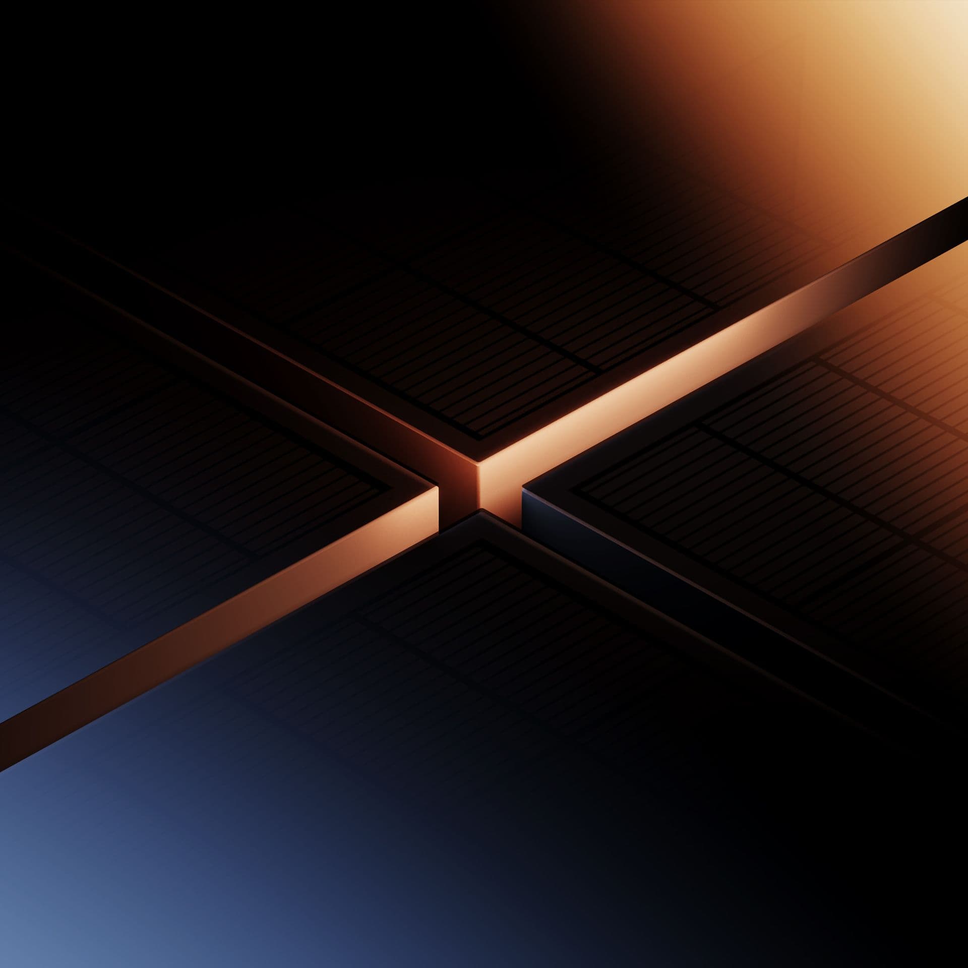 Close up CGI of solar panels